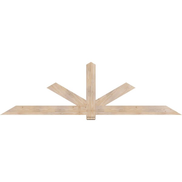 Ekena Millwork Kennewick Smooth Timber Gable Bracket, Douglas Fir, 108"W x 31 1/2"H x 1 1/2"D x 5 1/2"F, 7/12 Pitch GBW108X31X0206KEN00SDF - main